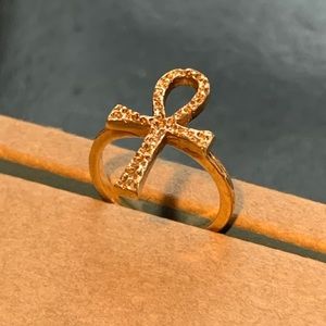 10K Gold Ankh Ring